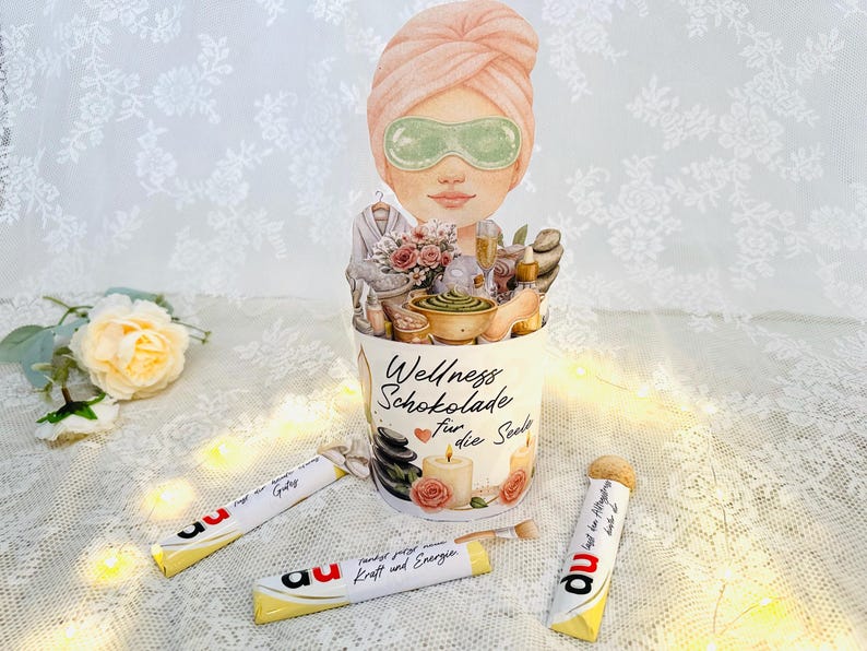 Duplo Banderolen Wellness Geschenk Set mit Sprüchen für die Seele