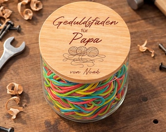 Ficelle de patience pour papa, cadeau humoristique pour papa, cadeau personnalisé pour la fête des pères, cadeau amusant des enfants, bonbonnière pour papa