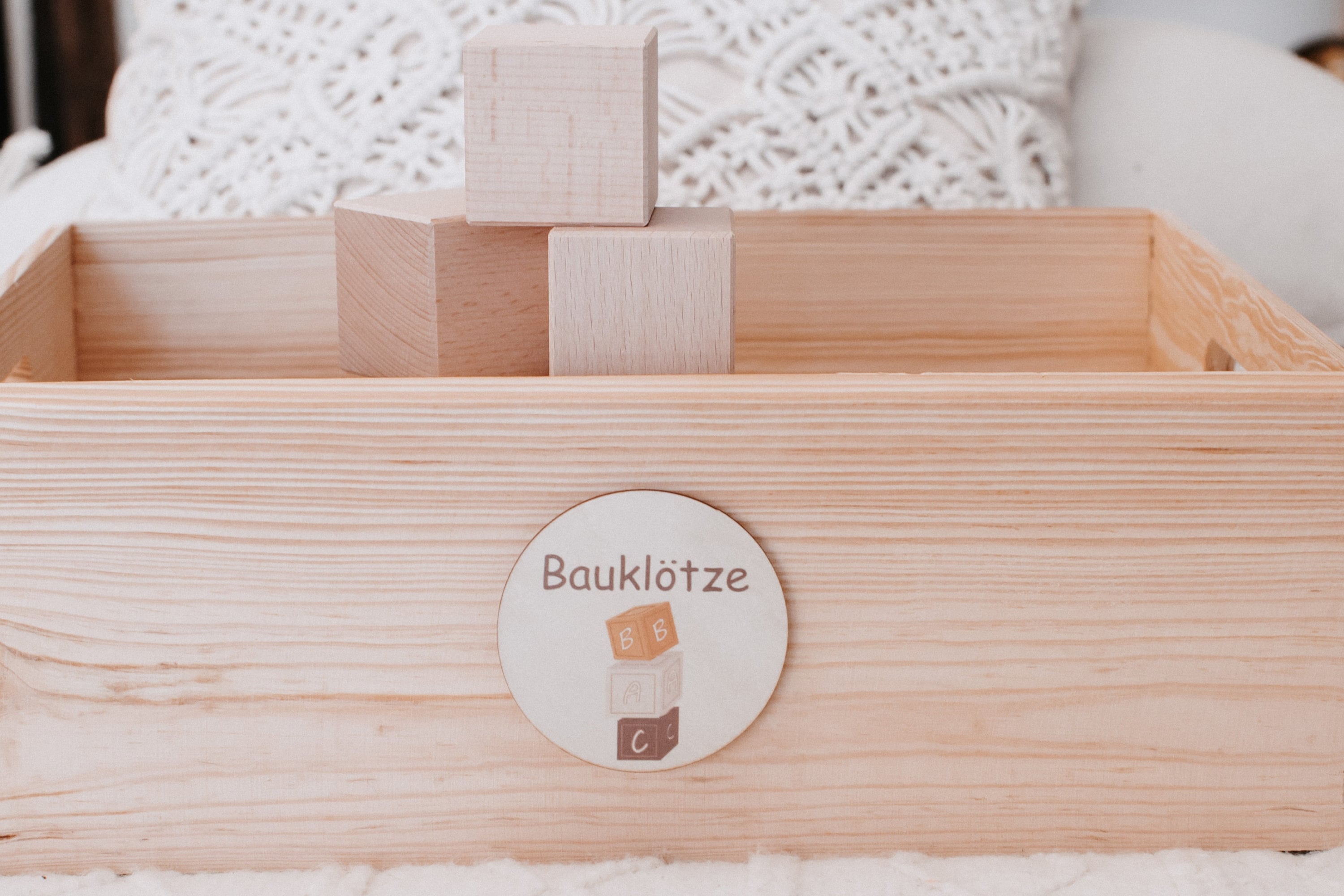 Toddmomy 64 Runde Holz-Etiketten Für Spielzeug-Organisation – Personalisierbare Holzscheiben Für Kinderzimmer, Montessori-Dekor & Aufbewahrungsboxen