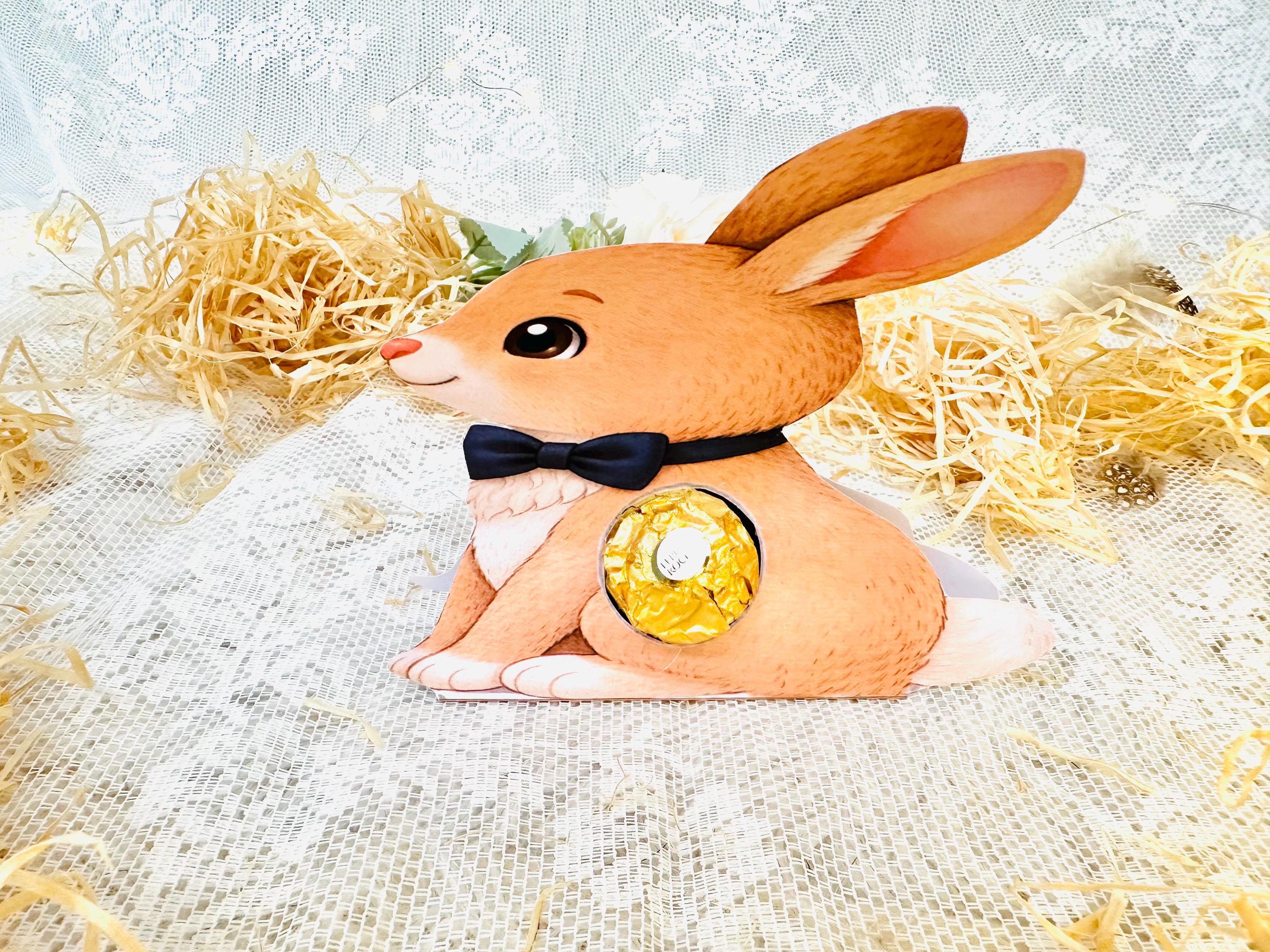 Easter Printable Template: Ferrero Küsschen, Easter Bunny, Gift ...