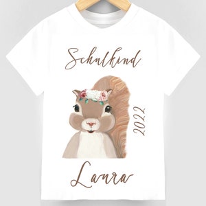 Maglietta per scolari, maglietta per l'iscrizione a scuola, primo giorno di scuola, ritorno a scuola, maglietta con nome personalizzato, regalo personalizzato per l'iscrizione a scuola