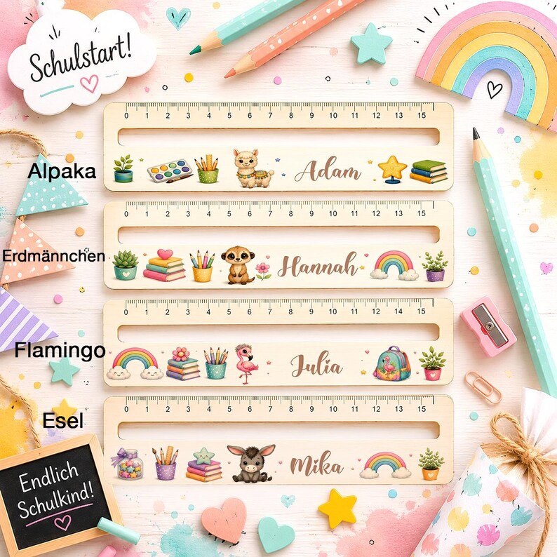 Lesehilfe mit Löwenmotiv und Namen für Jungen, personalisiertes Einschulungsgeschenk für Schulanfänger.