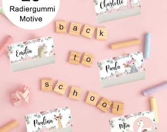 Personalized eraser, eraser with name, school child gifts