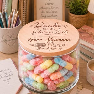Abschiedsgeschenk Lehrer mit Name personalisiert