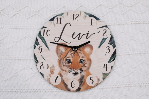 Horloge murale pour enfant motif animal KIDS