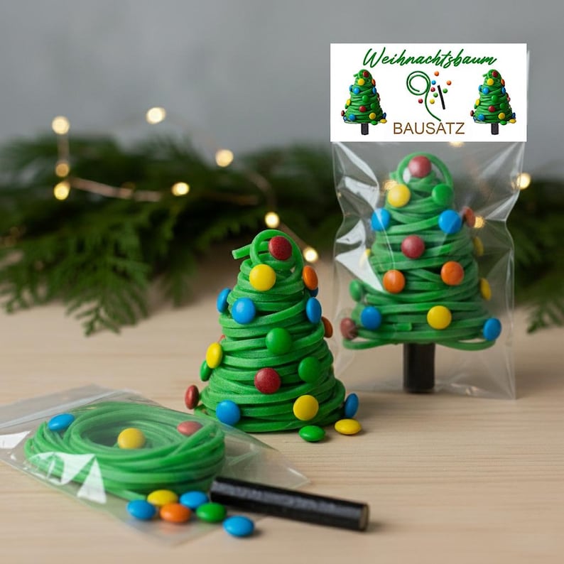 Weihnachtsbaum Bausatz to go – süßes Gastgeschenk für Kinder und Erwachsene