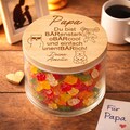 Personalized Dad Gift - Bear-y Strong, Bear-y Cool, Bear-y Fun! Father's Day Gift - Gummy Bears Storage Jar - Dad Gift Idea for Men