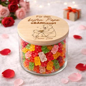 Personalisiertes Glas für den besten Papa überhaupt als Geschenk