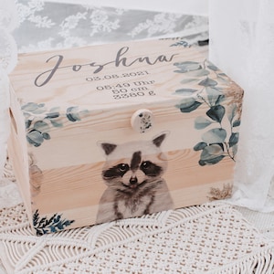 Memory box, personalized memory box, storage box with name