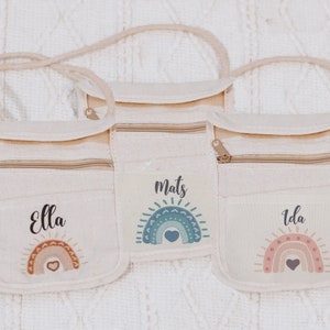 Brustbeutel Kinder, Geldbeutel mit Name, personalisiert, Kindergartentache, Kindertasche, Kindergartengeschenk, Einschulung