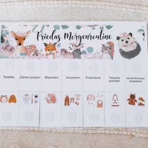 Piano di routine personalizzato, schede di routine, piano giornaliero per bambini, routine quotidiana per bambini, routine mattutina, routine serale