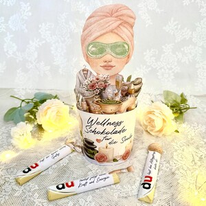 Muttertag Wellness Geschenk mit Wellness Schokolade für die Seele