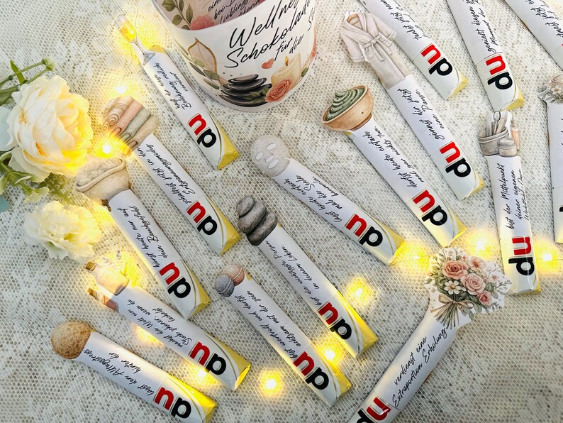 Duplo Banderolen mit Wellness Sprüchen für Entspannung