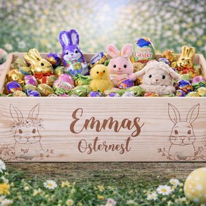 Ostergeschenk für Kind in personalisierter Holzbox