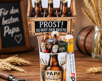 Father's Day Duplo Wrappers Dad Beer Gift Printable Dad Lucky Charm Template Last Minute Gift Dad DIY Printable Beer Crate Design