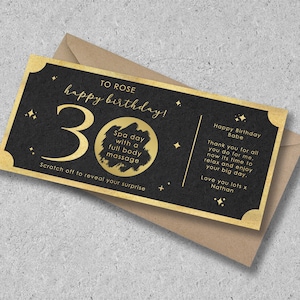 à gratter pour l'âge d'anniversaire de Zazzle.be Liste d'envies C'est l'été ! 20e, 30e, 40e, 50e, 60e, 70e, 80e | Feuille d'or | Bon cadeau d'anniversaire personnalisé