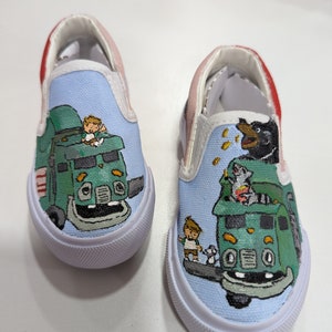 Custom Toddler Sneakers Trash Truck