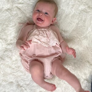 Baby Girl Pink Cotton Romper