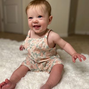Baby Girl Rose Floral Romper