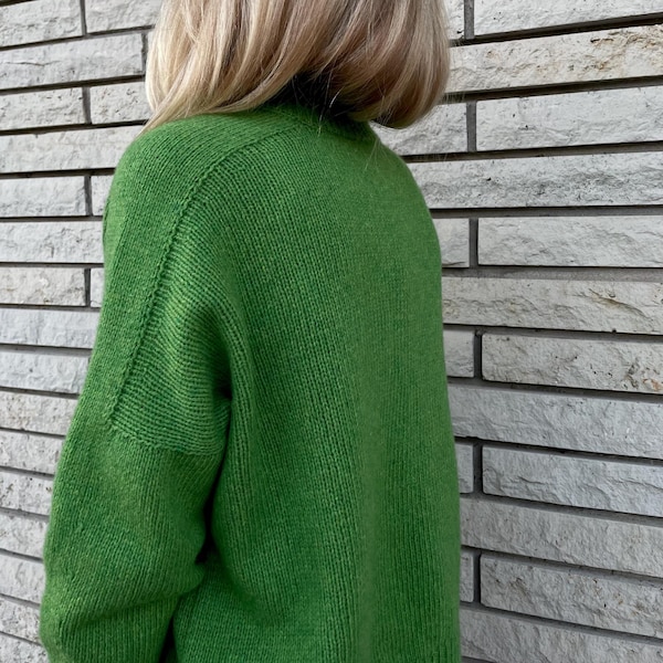 Pinophyta Sweater Knitting Pattern: Seamless Bottom-Up Design (PDF Pattern)