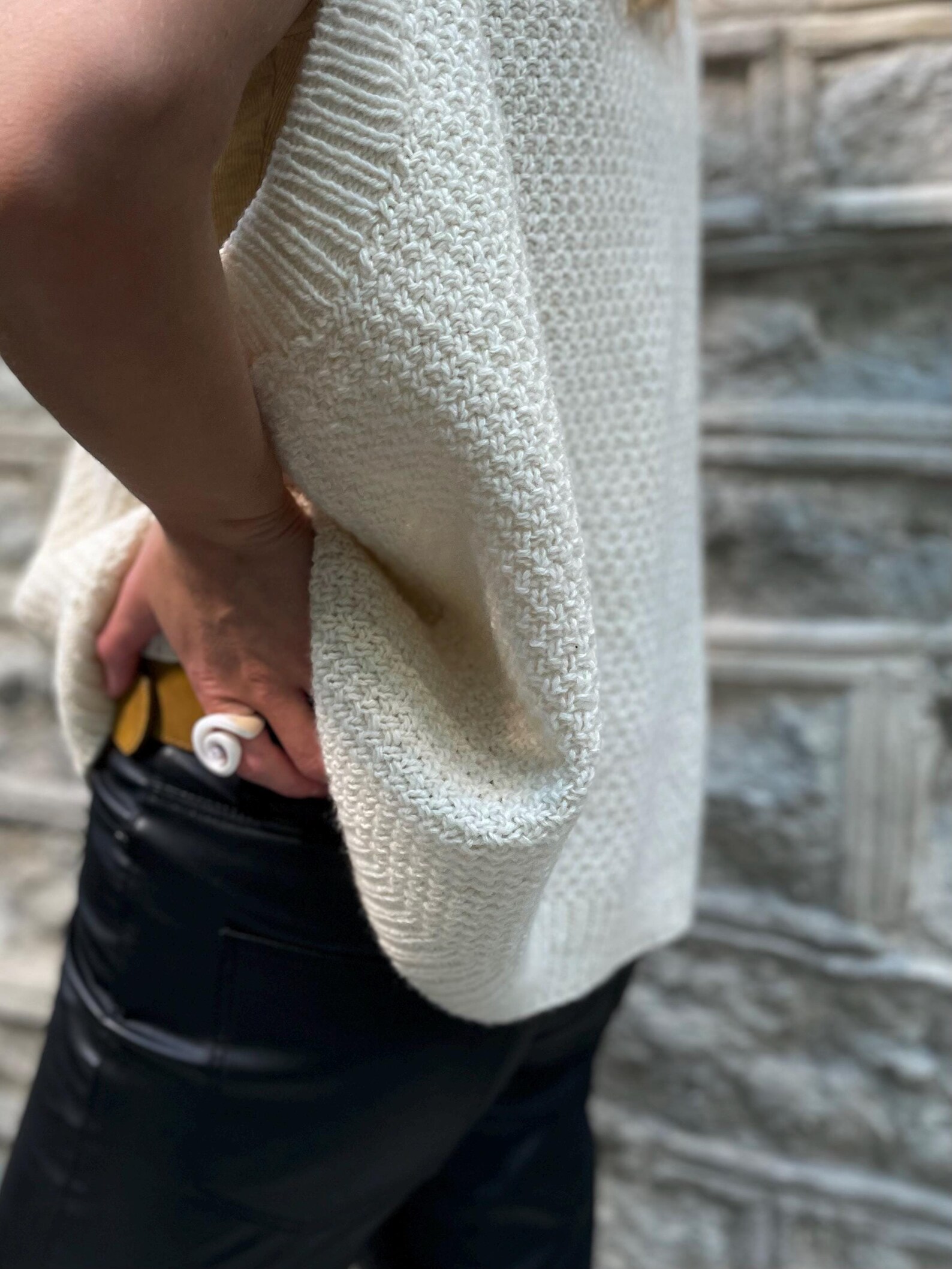 Pearl Texture Vest Knitting Pattern: Easy to Knit Tutorial (PDF Pattern