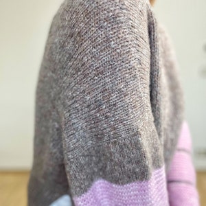 KNITTING PATTERN worsted sweater pattern, beginner friendly pattern, easy to knit pattern, Gambit jumper knitting pdf image 9
