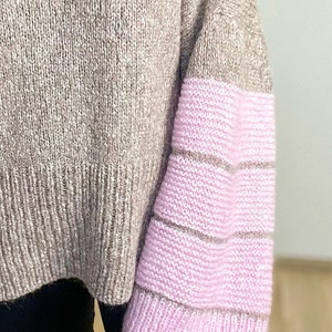 KNITTING PATTERN worsted sweater pattern, beginner friendly pattern, easy to knit pattern, Gambit jumper knitting pdf image 3