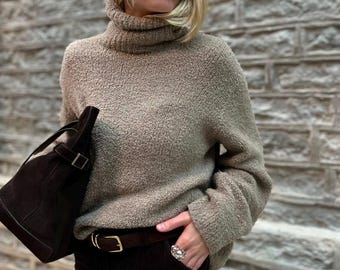 Velvet Loop Sweater KNITTING PATTERN: bottom-up seamless knitting in the round