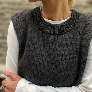 Strickanleitung Pure Comfort Weste, anfängerfreundliche Strickanleitung, Kammgarngarn