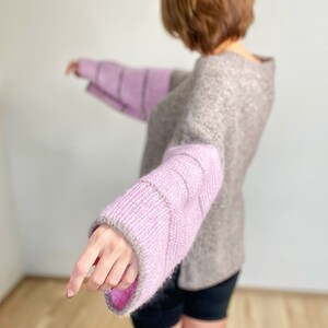 KNITTING PATTERN worsted sweater pattern, beginner friendly pattern, easy to knit pattern, Gambit jumper knitting pdf image 7