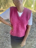 Chunky Knit V-Neck Vest Pattern: Beginner Friendly (PDF Pattern with video)