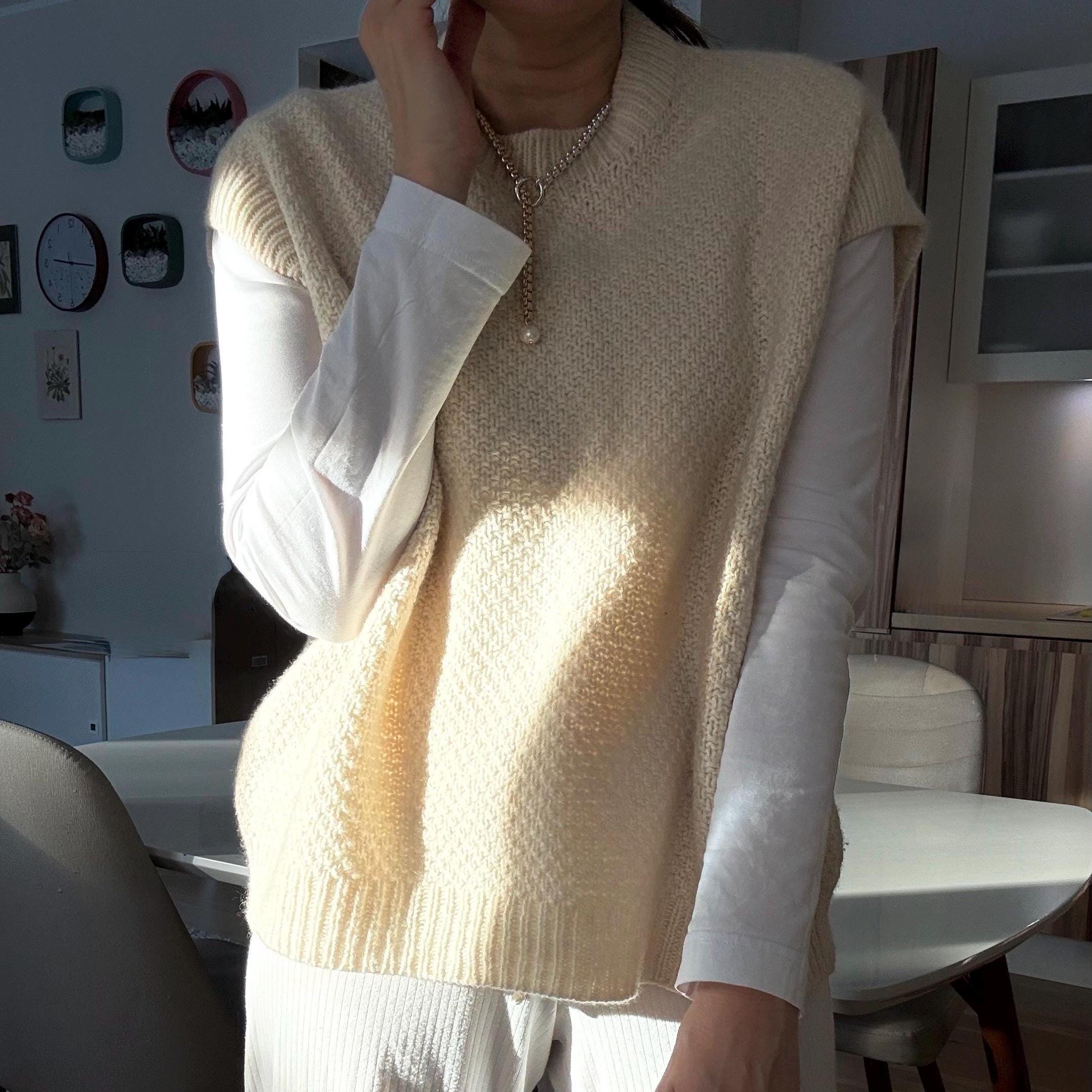 Pearl Knit Vest - Etsy
