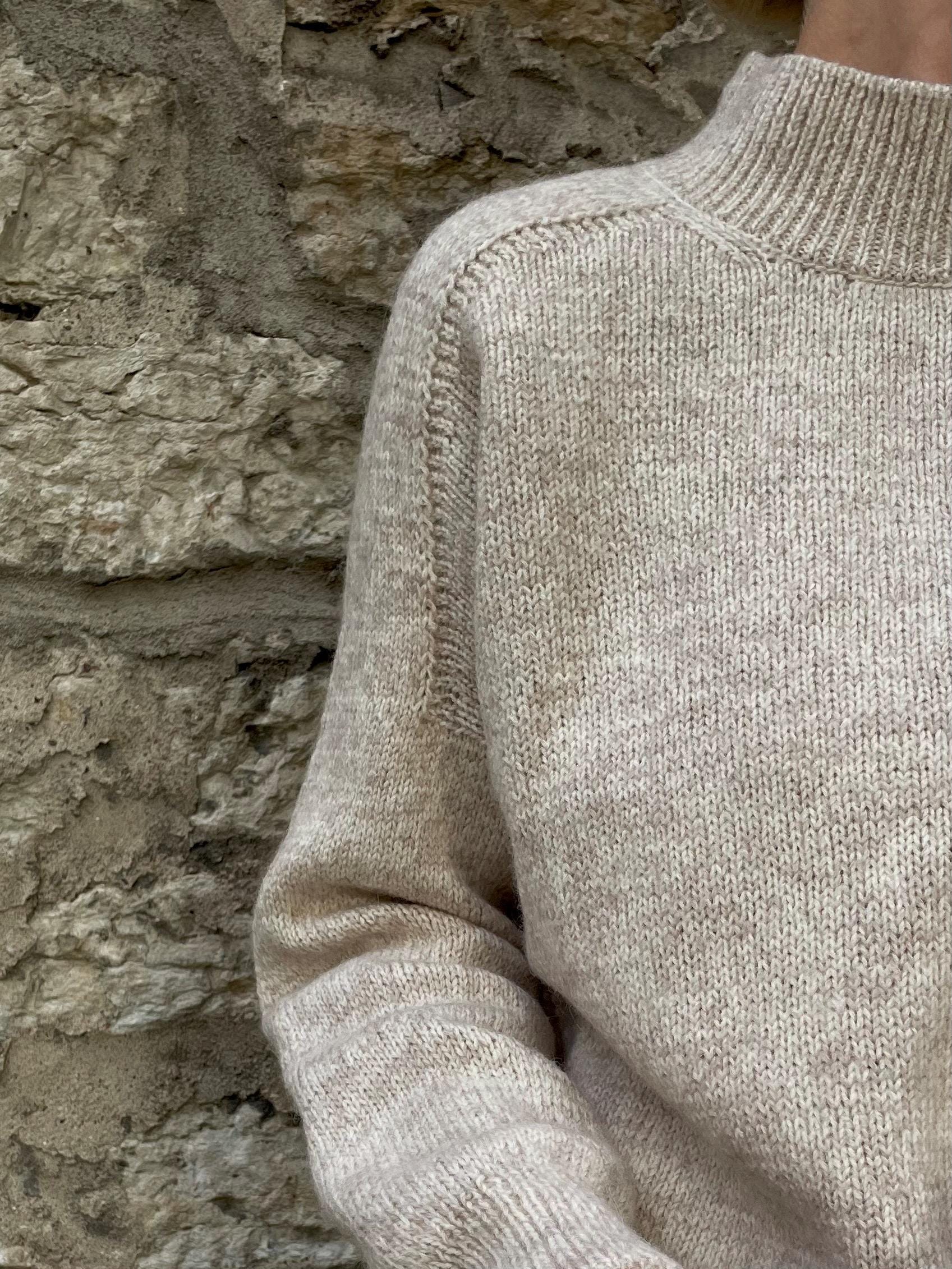 Eaphi u neck leaf pattern knit best ベージュ Daily Jumper Knitting Pattern Daily Sweater Top-down