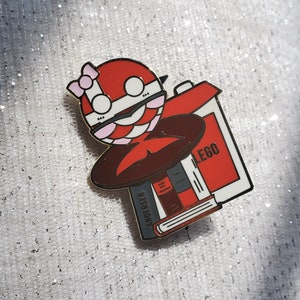 DEN Little Mermaid Enamel Pin featuring Denmarkball