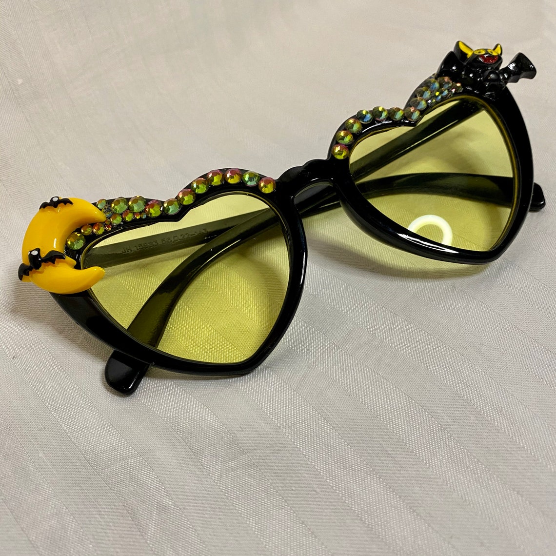 Spooky Halloween Heart Sunglasses Custom Designed Etsy