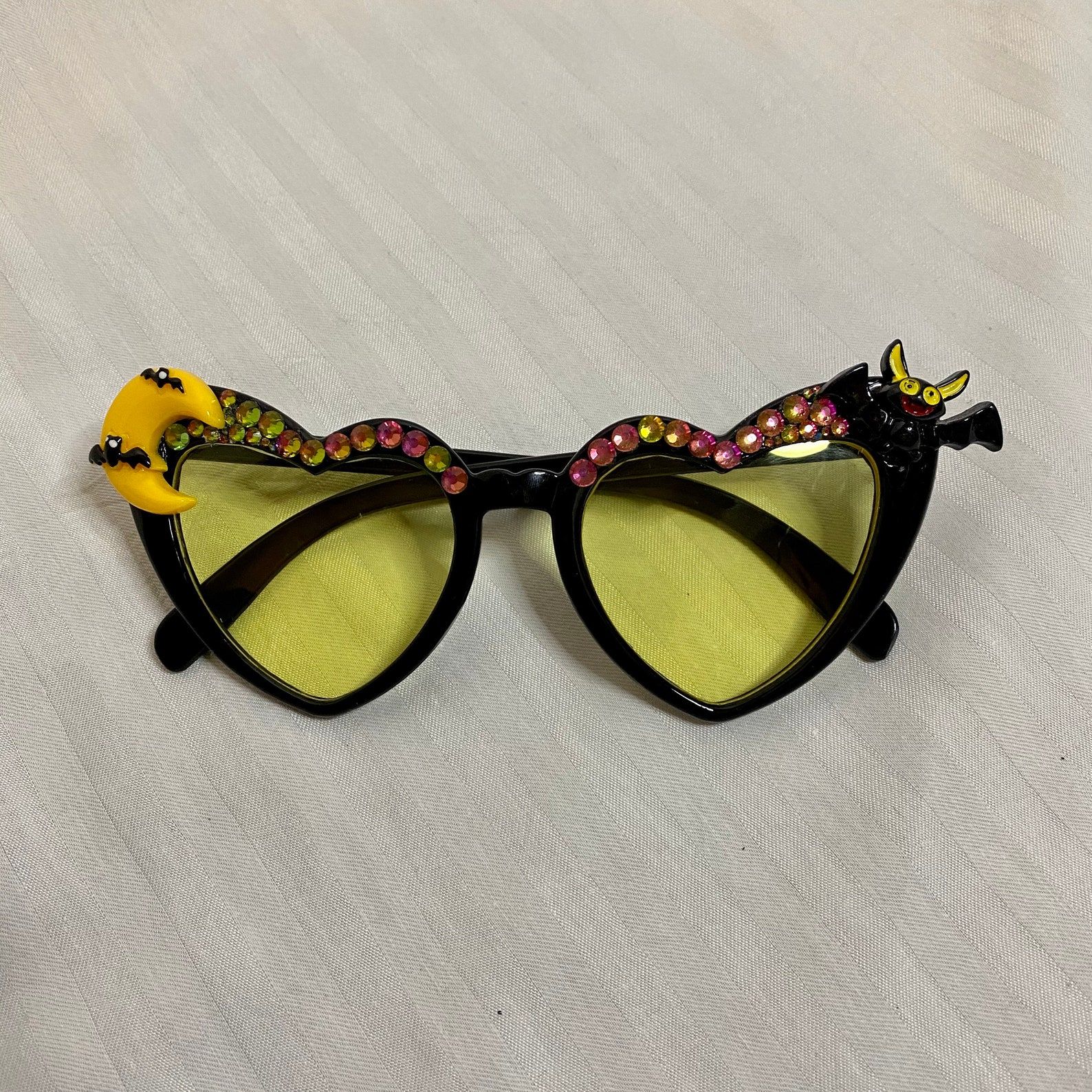 Spooky Halloween Heart Sunglasses Custom Designed Etsy