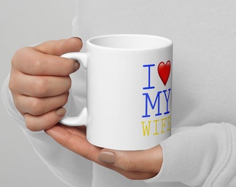 mug blanc brillant