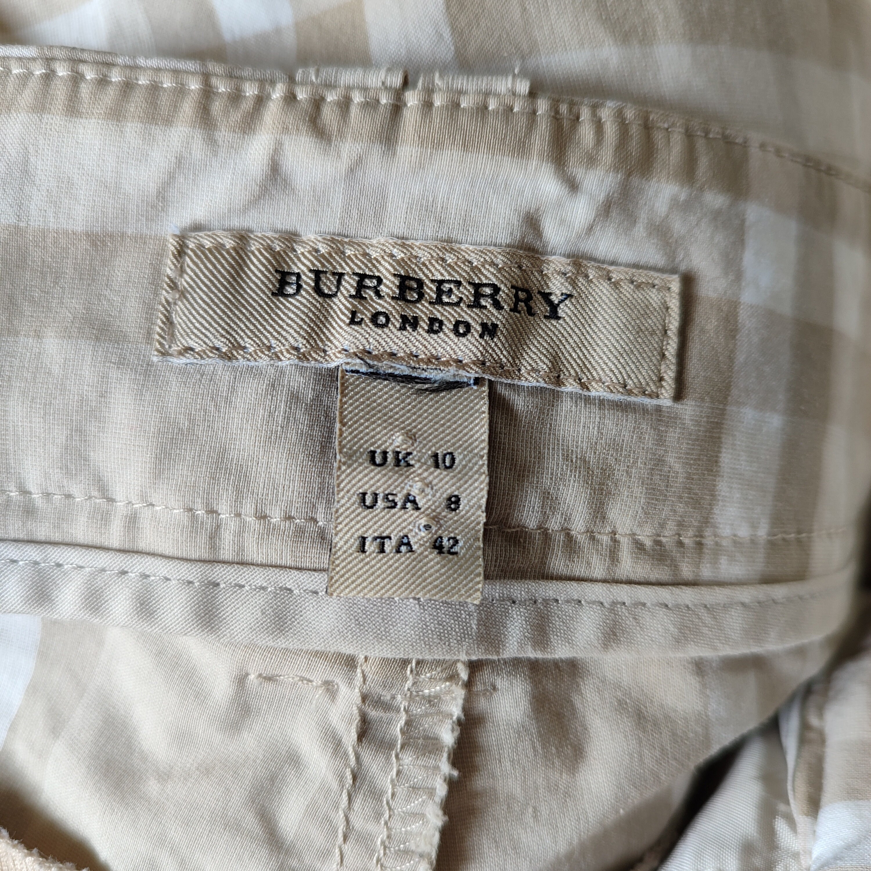 Buy USA 8/ UK 10/M/L Vintage Burberry Trousers Nova Check Pants 