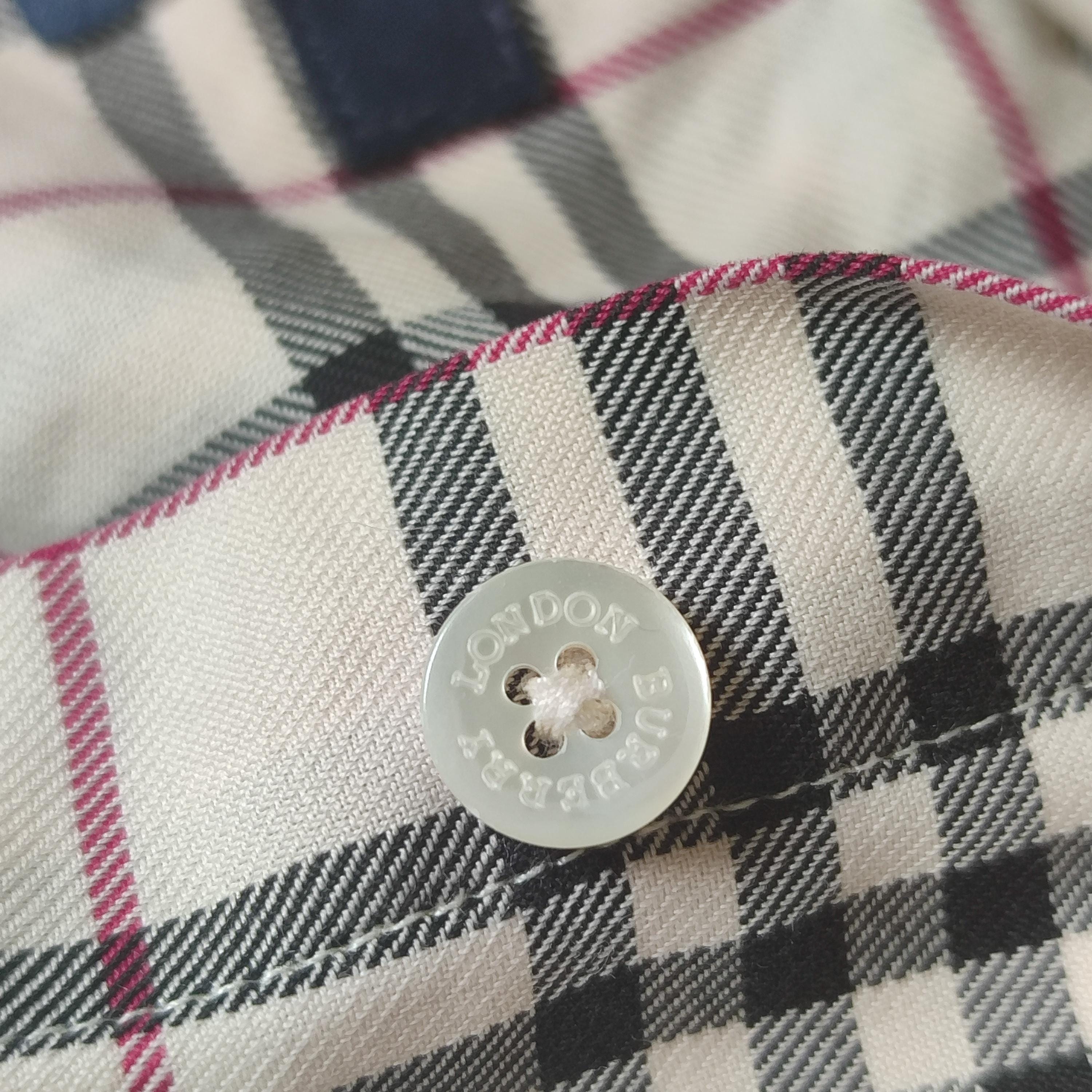 S/M Size Women BURBERRY London Shirt Nova Check Casual Brit