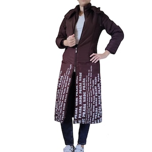 S size Prada Long Jacket Vintage Women Trench coat Italian Clothing