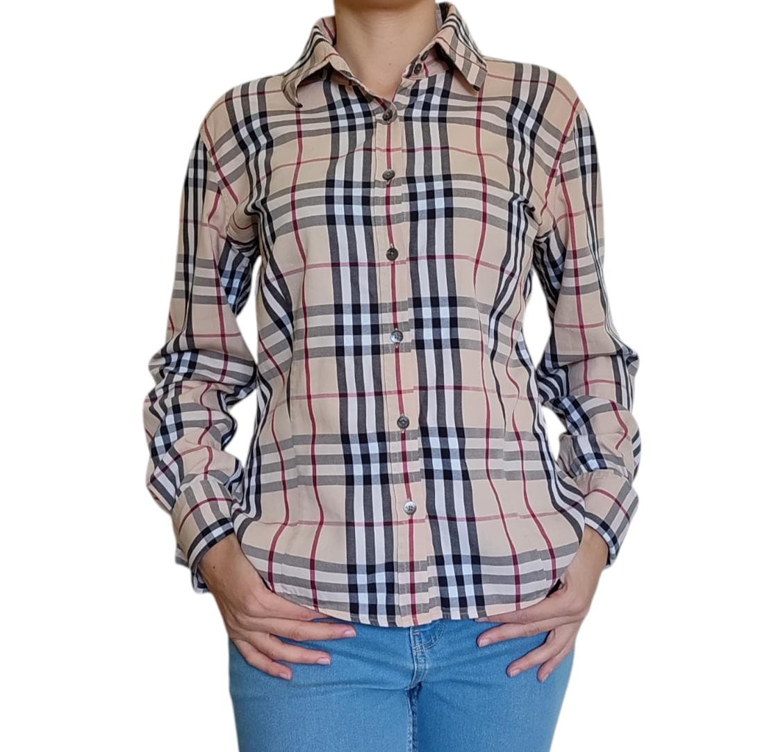 朱 　Burberry ストライプ コットンタンクトップ BURBERRY ストライプタンクトップ Mサイズ - メルカリ