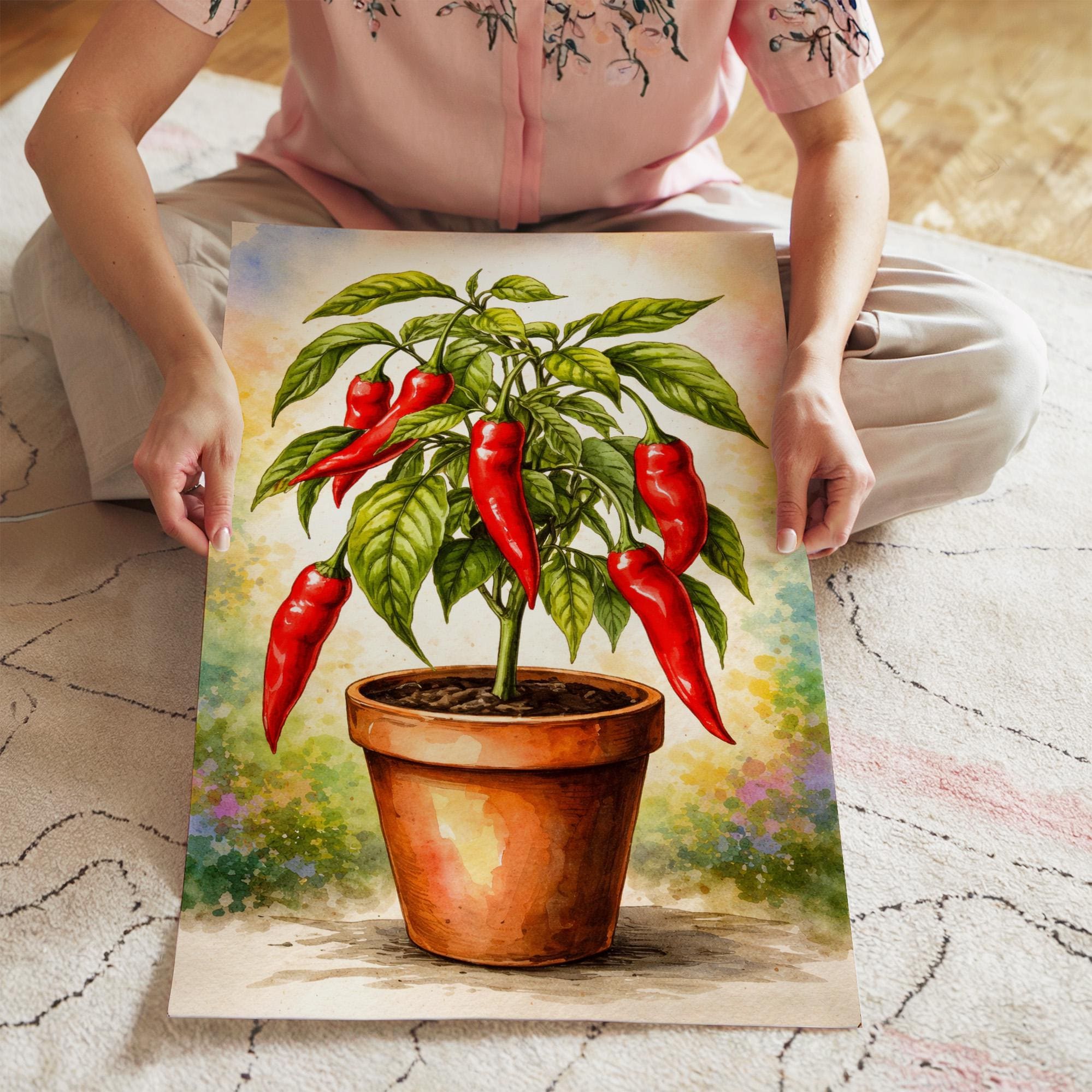 Chili Painting - Etsy UK