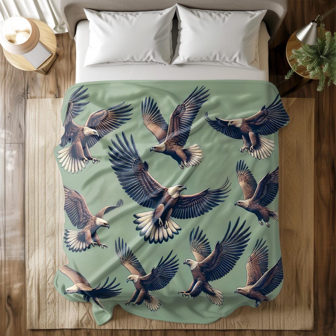 Majestic Eagle Heritage Quilted Blanket NCU0TH791 main image 1
