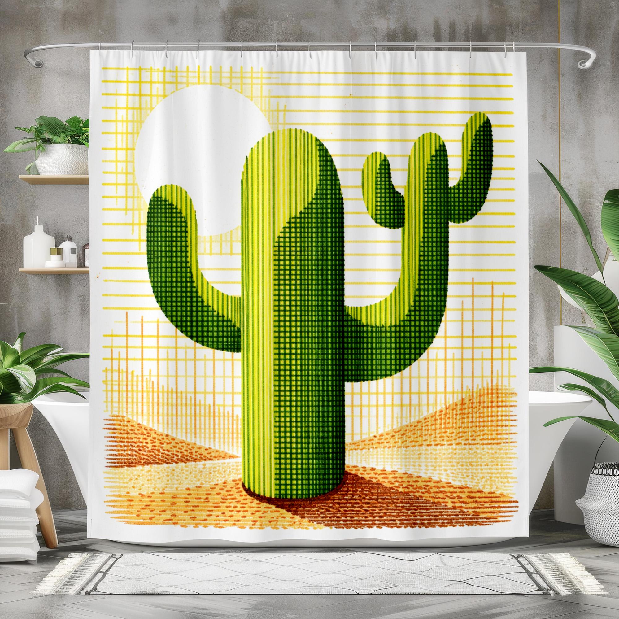 Kakteen duschvorhang - Etsy.de