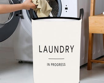 Collapsible Waterproof Laundry Hamper – Foldable Fabric Basket with Handles for Clothes, Toys & Storage