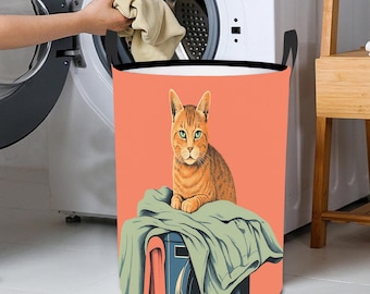 Laundry Basket Round Hamper Large Capacity Collapsible Waterproof Machine Washable