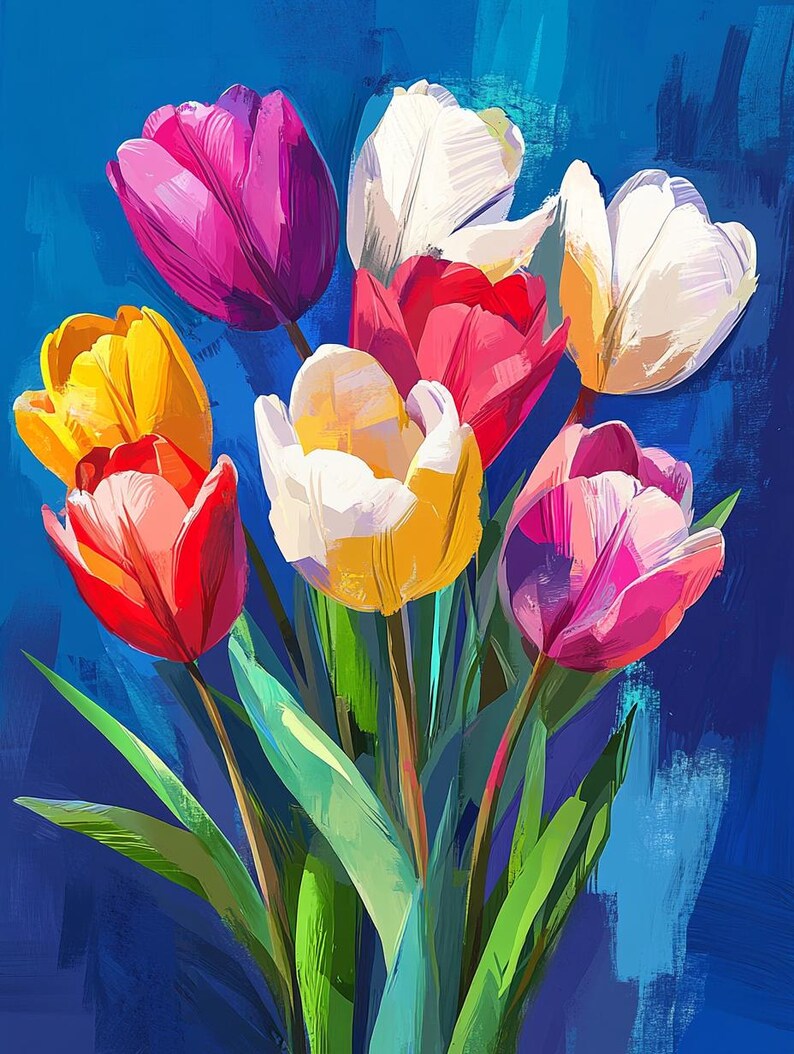 bouquet of tulips floral