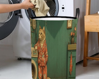 Sac De Rangement En Tissu Avec Manche En Bois Pour