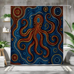 Elegant Abstract Art Shower Curtain, Waterproof Polyester Fabric in Multiple Sizes, Modern Bathroom Decor with Hooks, Gift-Ready & Durable