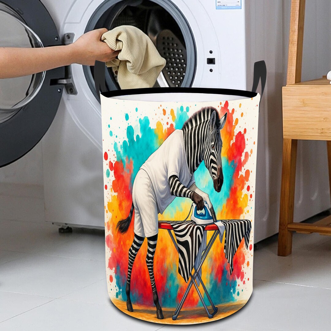 ACL - Cesto portabiancheria per coperte, biancheria da letto, pieghevole, decorativo, con manici robusti, per la camera dei bambini (grande, blu